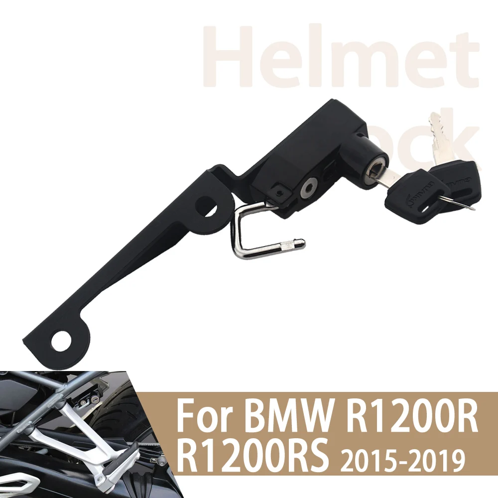 For R1250R RS R1200R RS S1000RR Motorcycle Helmet Lock Kit Helmet Security Anti-theft Lock Rust-Proof Aluminum Alloy Accessories