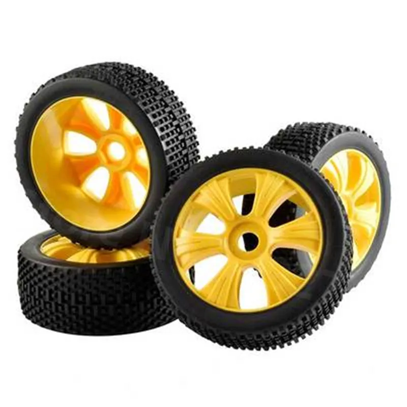 4 ชิ้น RC 1/8 Off Road Buggy รีโมทคอนโทรลรถยางล้อ/ยาง/ยาง 112 มิลลิเมตร * 43 มิลลิเมตรอะแดปเตอร์หกเหลี่ยม 17 มิลลิเมตรสําหรับ Nitro Power Baja HSP