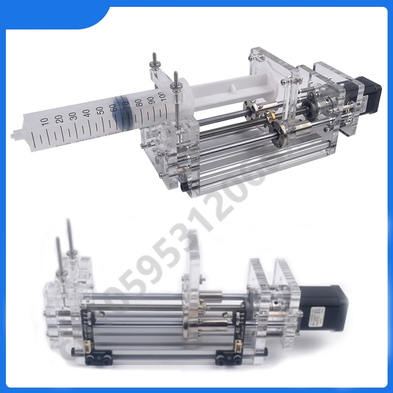 1-150ML Laboratory Micro Syringe Pump Desktop Precision Electric Injection Pump Propel Pump Liquid Glue Dispenser DC 12V