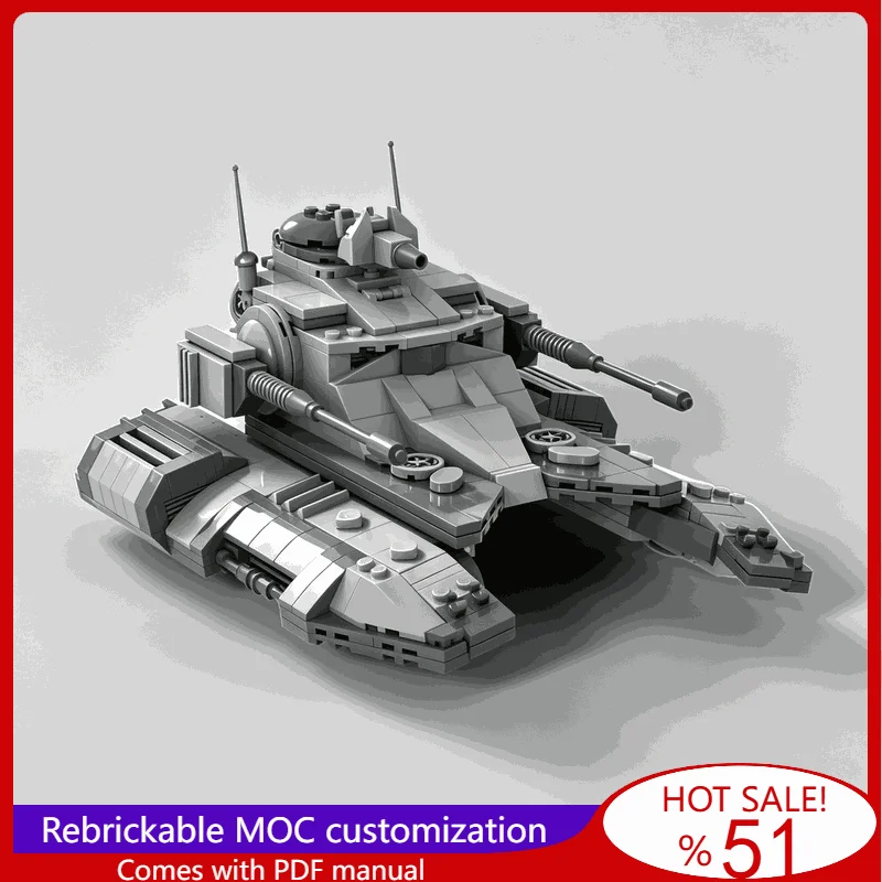 NEW TX 130T Empire Sci Fi Future Armored Battle Tank Building Blocks DIY Assembly Creative Collection Display Christmas Gift Toy