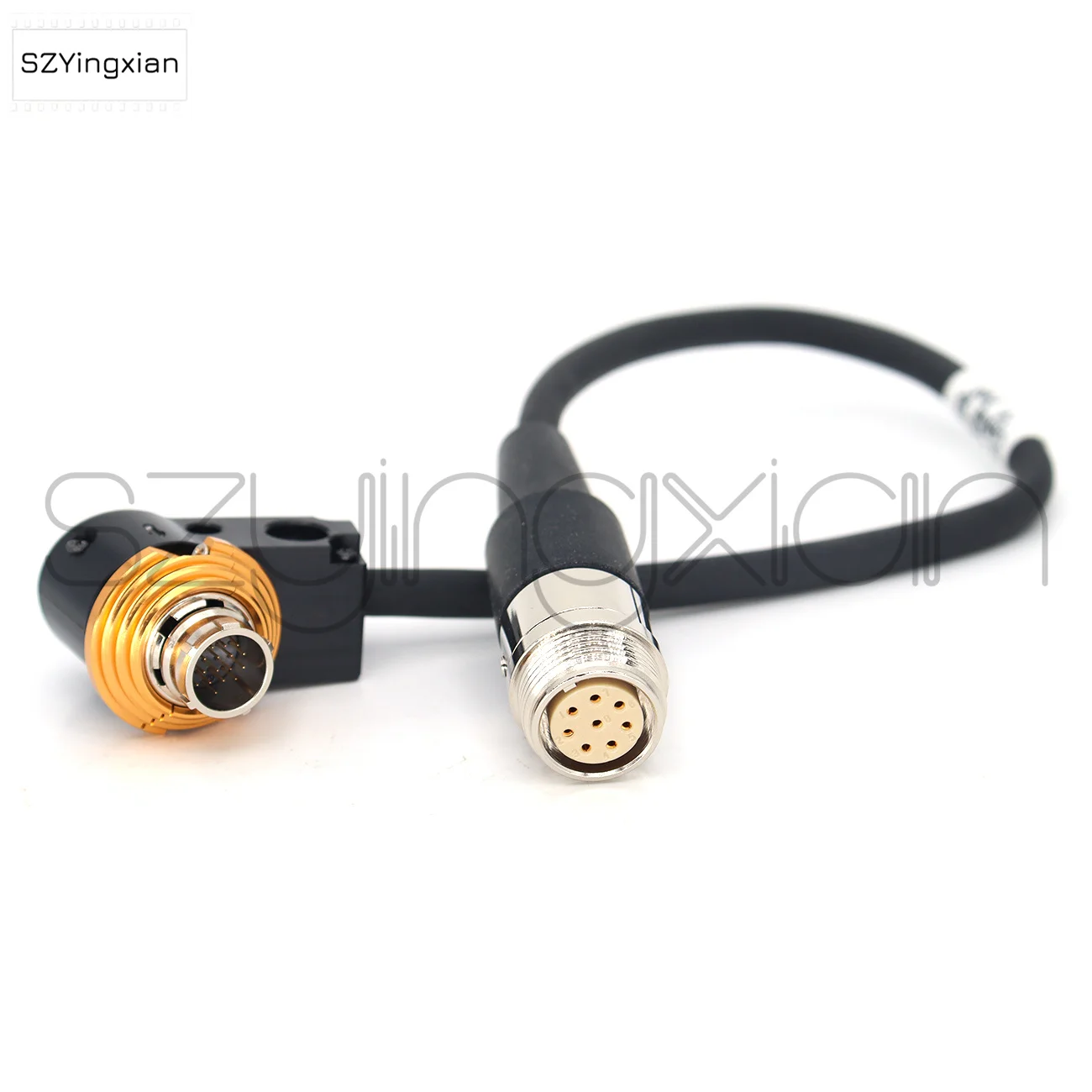 VZ-C8C20 Canon Servo Lens Right Angle 20 Pin Male to Canon 8-pin TAJIMI R03-PB8F Adapter Cable for Servo Zoom Control