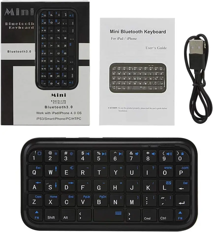 Steam Deck Bluetooth 3.0 Keyboard,Rechargeable Mini Slim Travel Size Wireless Pocket Keypad 49 Keys Keyboard for Valve SteamDeck