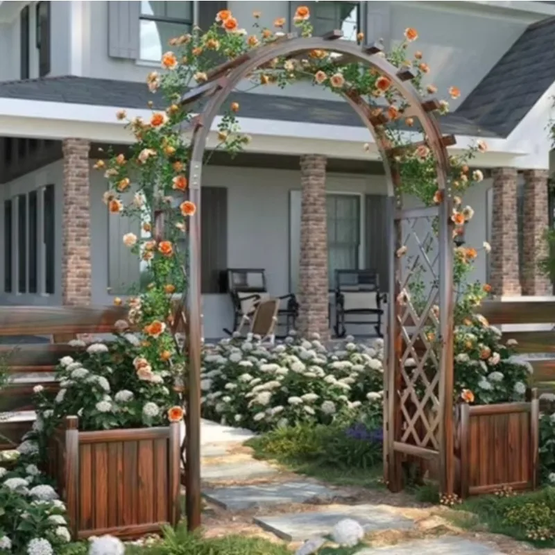 

Modern Design Wooden Arch for Outdoor Garden Ornament Wedding or Party Decoration for Climbing Planting
