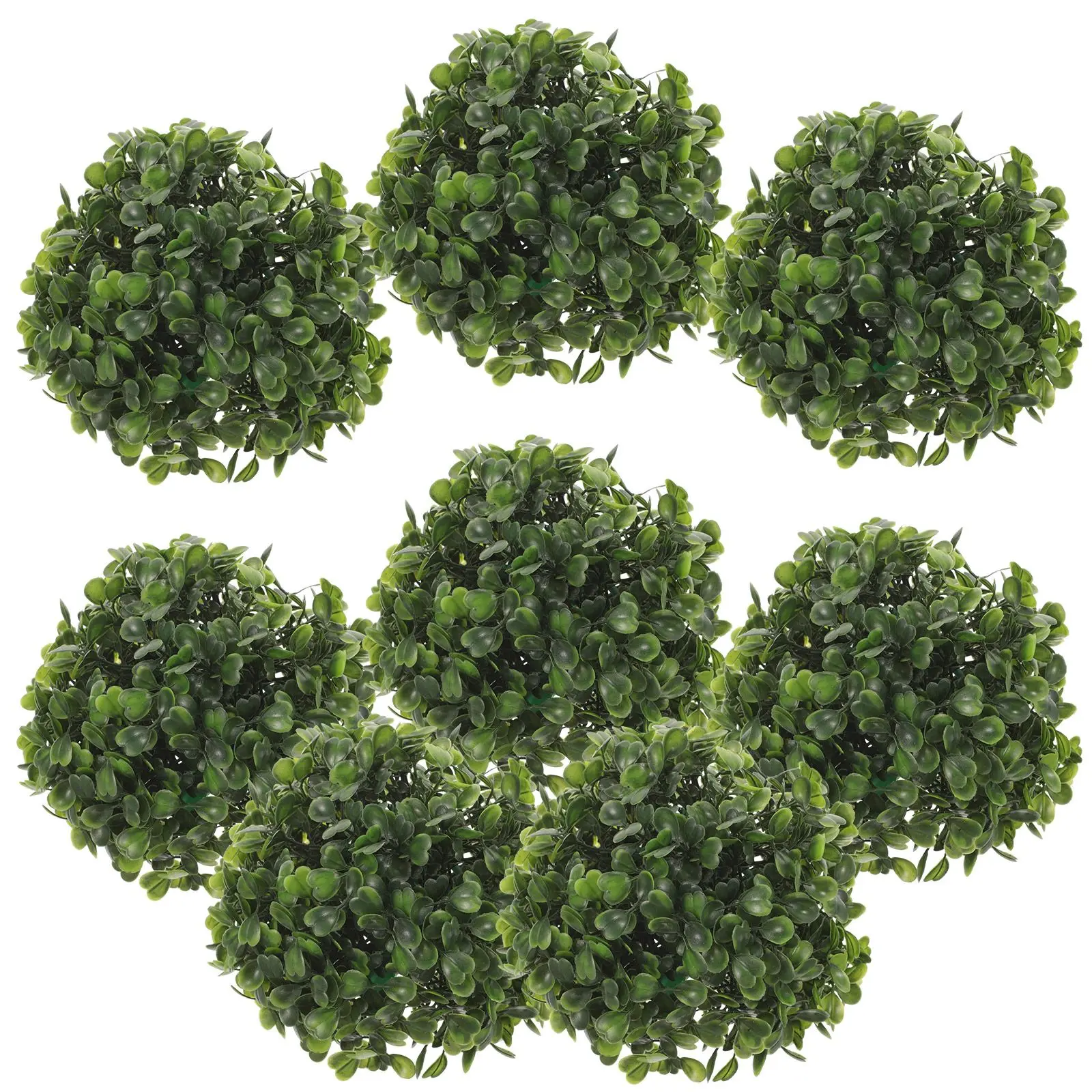 

8 Pcs Artificial Grass Ball Decoration Hanging Plant Balls Green Ceiling Indoor Outdoor Wedding Party Banquet TopiaryPlant