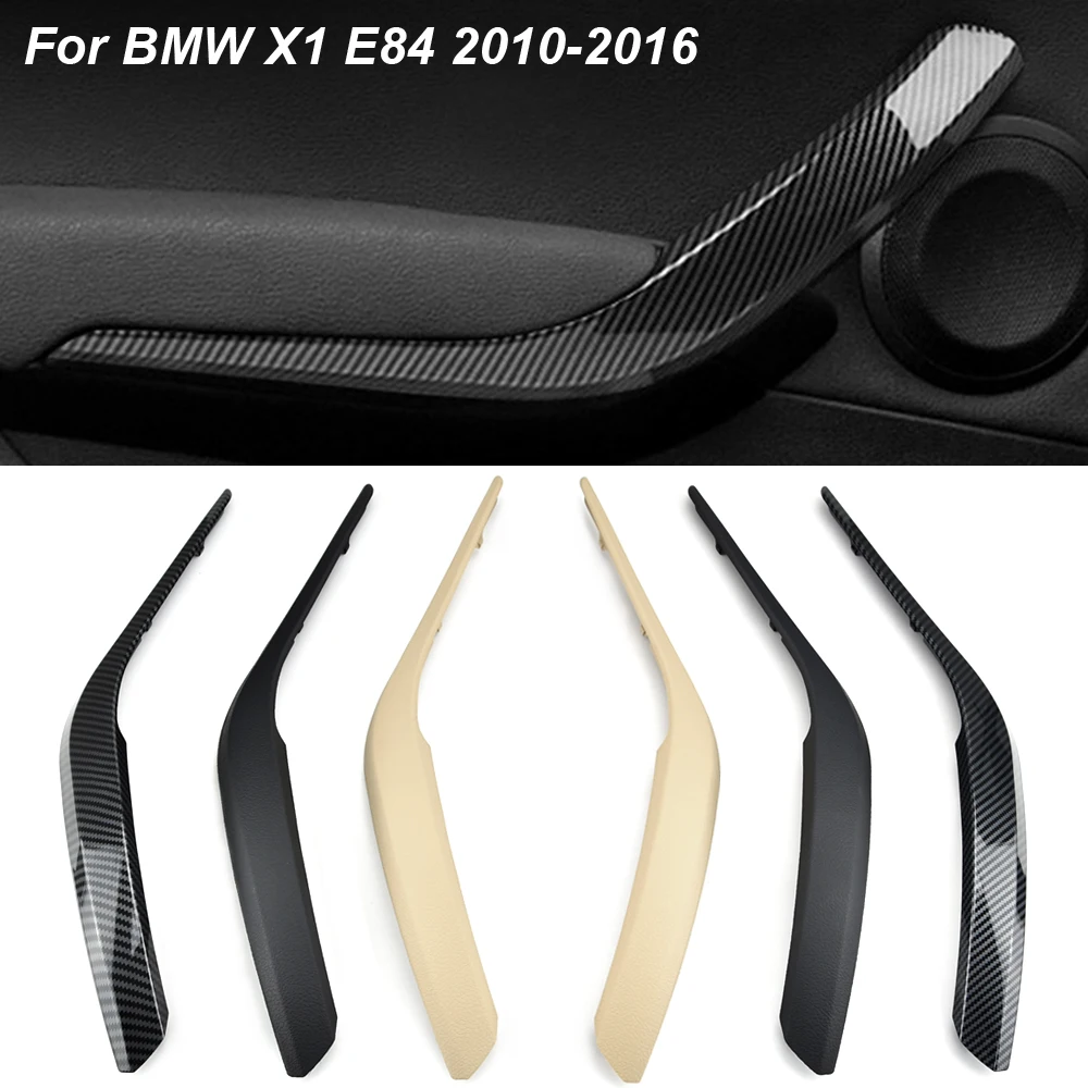 Left Right Side Car Inner Door Panel Handle Pull Trim Cover Auto Interior Door Handles Covers For BMW X1 E84 2010-2016