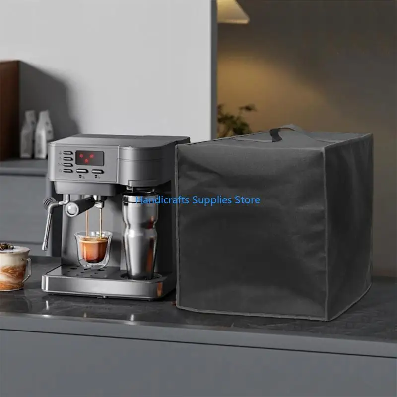 R1WA Coffee Machine Gust Guard Coffee Cover With مع مقبض محمول حامي الأجهزة المقاومة للرطوبة المنزلية