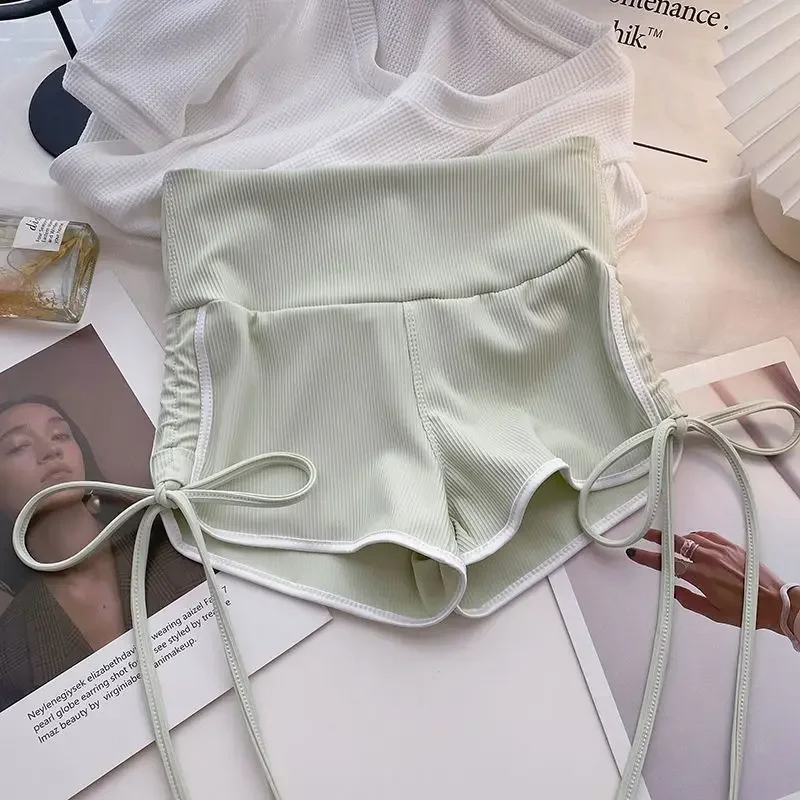 Pantaloni corti femminili a vita alta Fitness Palestra Sport Corsa Pantaloncini da donna neri Sport Trend 2025 Abiti elasticizzati firmati Novità