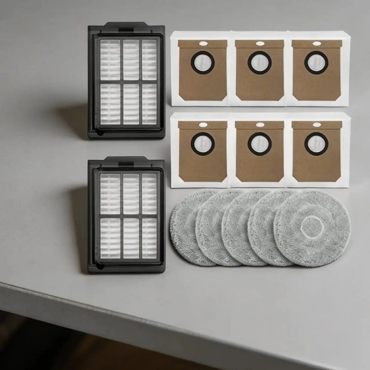 

Replacement Kit For Deerma X70 Robot Vacuum Cleaner Spare HEPA Filters, Mop Cloths & Dust Bags Set Household Sweeping Parts