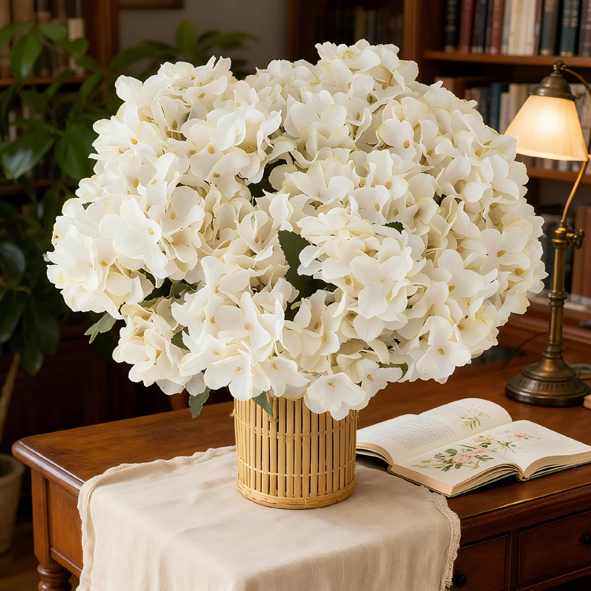 Silk Artificial Flowers Hot Sales Hydrangea Wedding Bridal Bouquet Festival Home Room Table Garden Yard Arch Diy Gift Box Decora