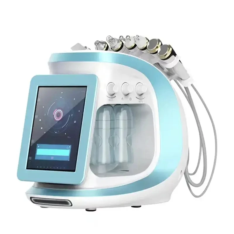 2024 New Water Dermabrasion Oxygen Ice Blue  Smart Jet Aqua Peel Small Bubble Skin Cleansing Device Facial Machine