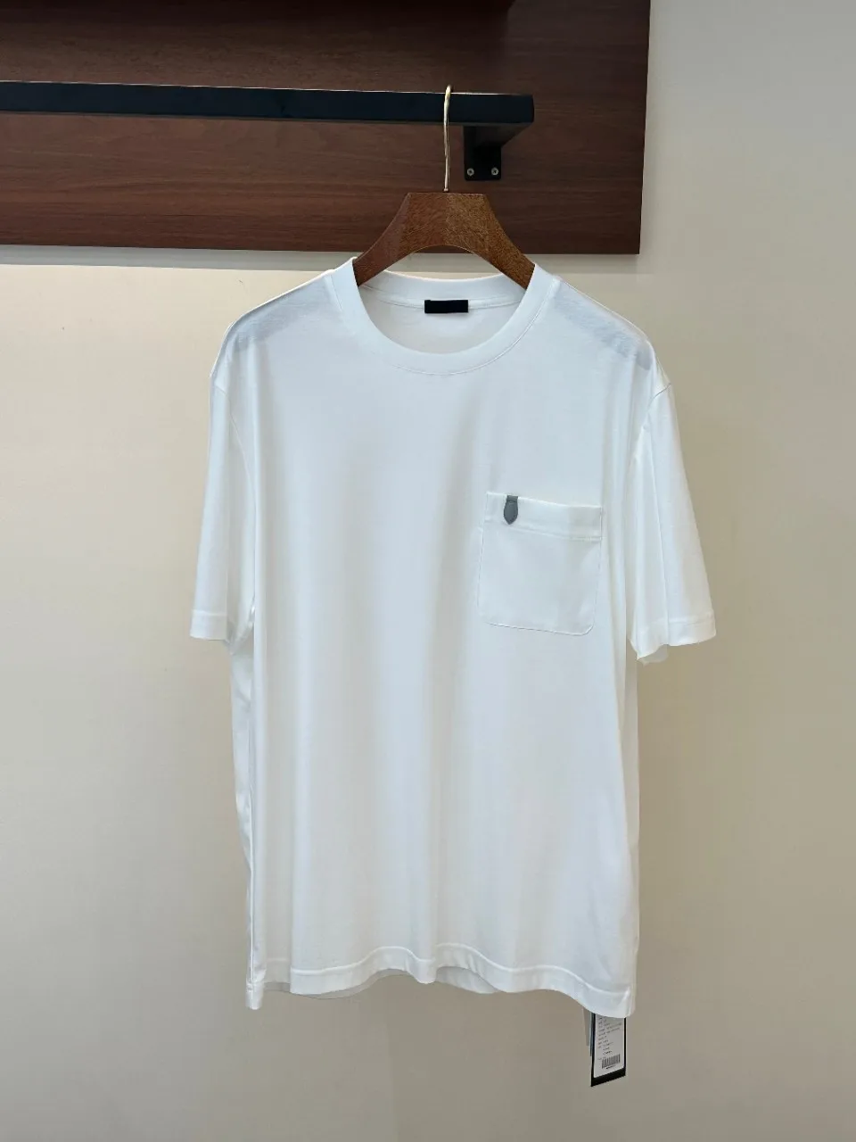 Old Money Style 2026 Spring Summer New Mens Mulberry Silk Cool Mercerized Double-sided Solid Round Neck Short Sleeve T-Shirt