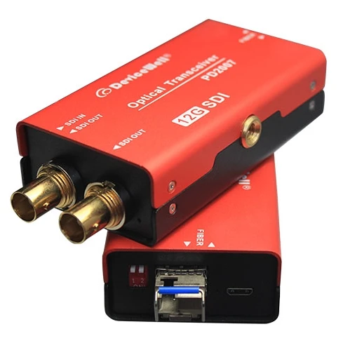 hit productUSB Power 12G SDI Optical Transceiver Without SFP Module Optical Fiber Fiber Optic Equipment PD2007N