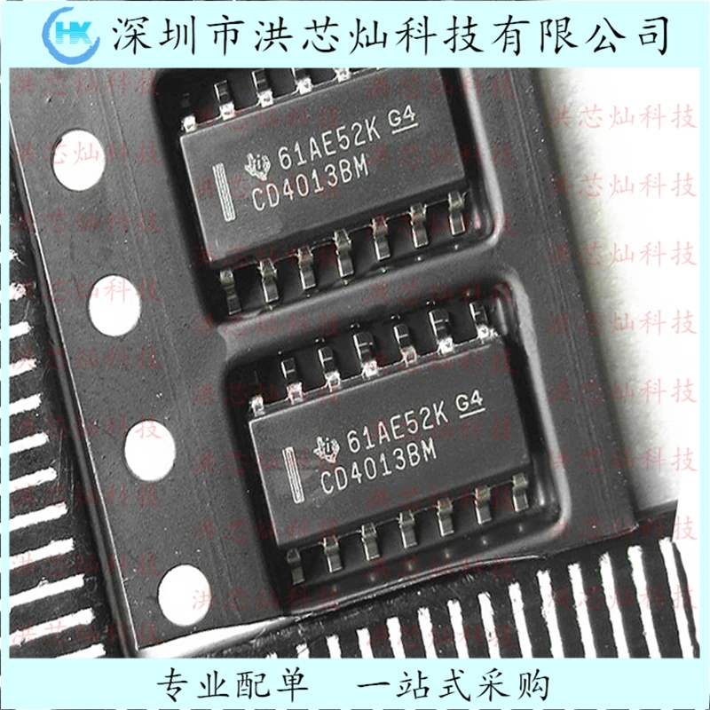 10PCS/LOT  CD4013BM96 SOP-14 4000 DIC  TI Original, in stock. Power IC