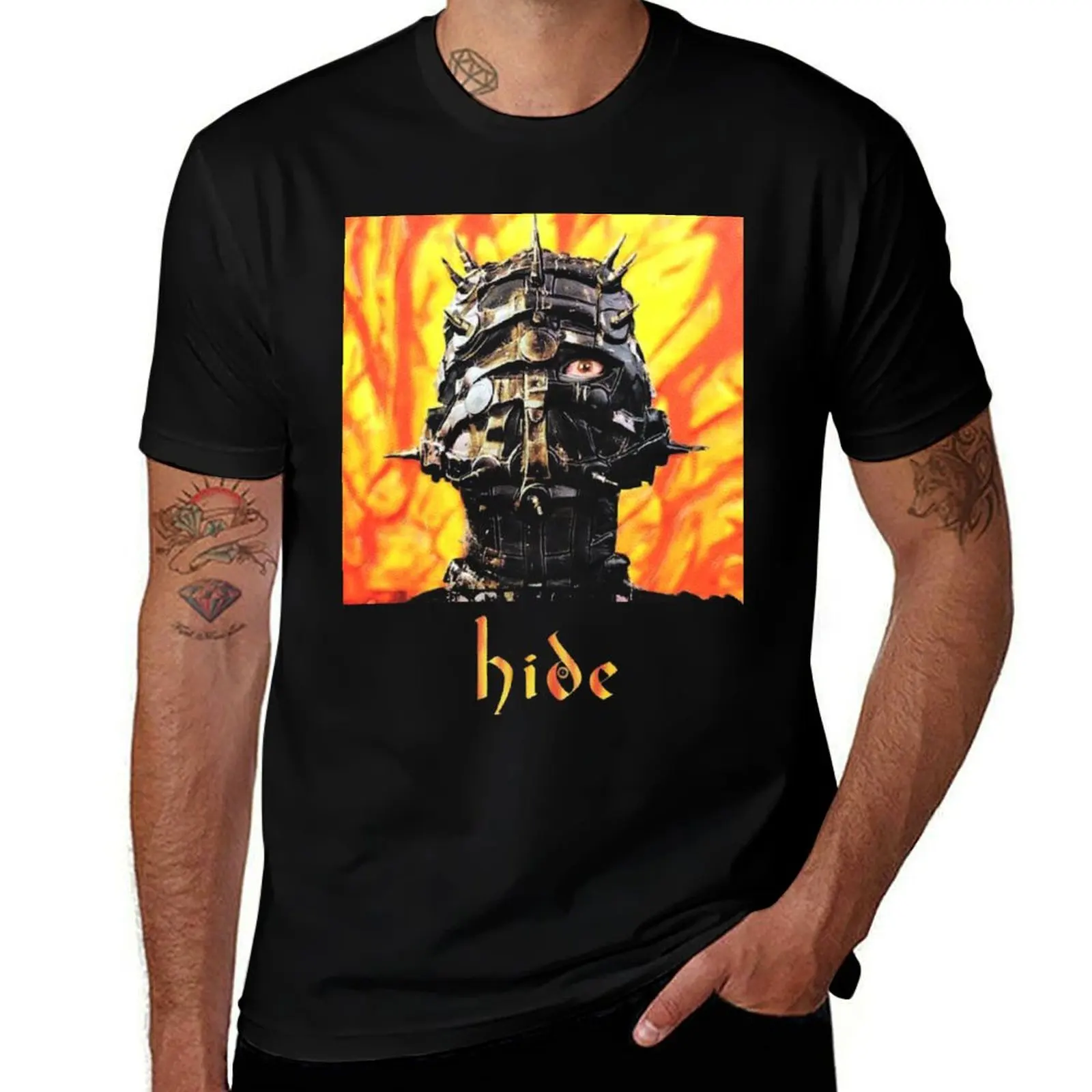

hide giger T-Shirt anime korean fashion Short sleeve tee kawaii clothes t shirt for men