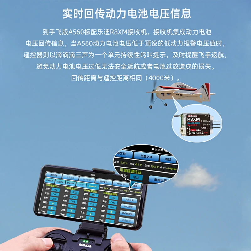 Модель самолета с дистанционным управлением Ledi, 3D-кран с фиксированным крылом A560, кран на один клик, 10-минутная выносливость и пять режимов полета