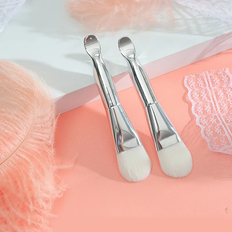 Spazzola morbida per maschera per il viso Capelli piatti e morbidi Pulizia del viso Cura della pelle Frullatore Applicatore per fondotinta Pennello per correttore Strumento per il trucco di bellezza
