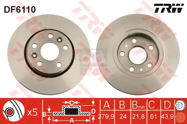 Store code: DF6110 for DISK ON 08 KANGOO-CITAN