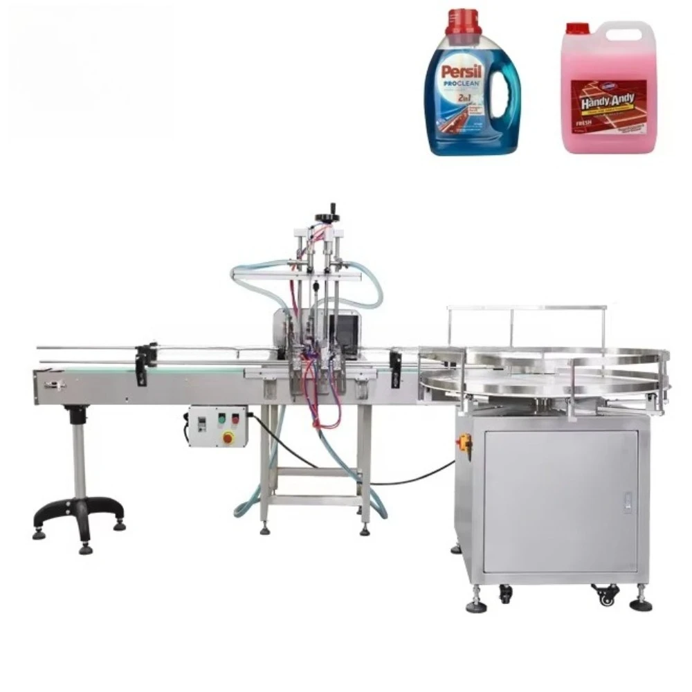 

Fully Automatic 2-Head Gear Pump Filler | With Turntable for Liquid/Ointment High Precision Bottle/Jar Packaging