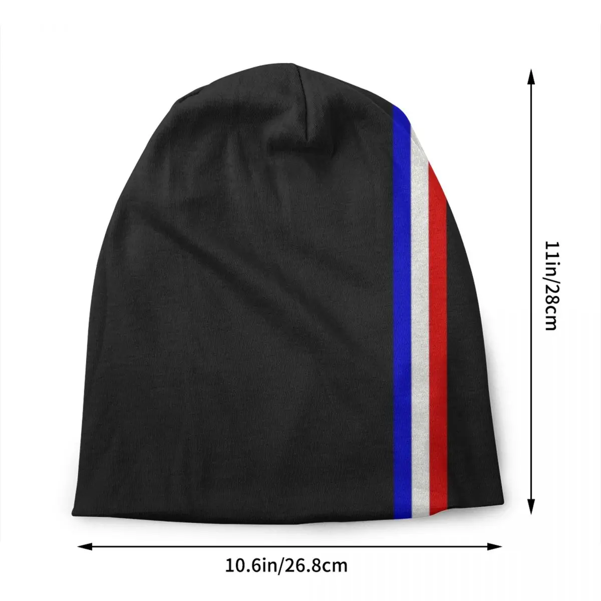 Custom French Flag Stripes Bonnet Hats Cool Knit Hat For Women Men Autumn Winter Warm France Patriotic Skullies Beanies Caps