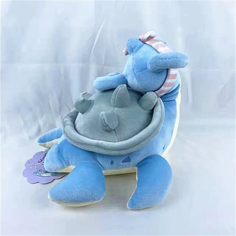 Pokemon bowknot Lapras peluche giocattoli farciti bambola bambola regalo di natale per un amico