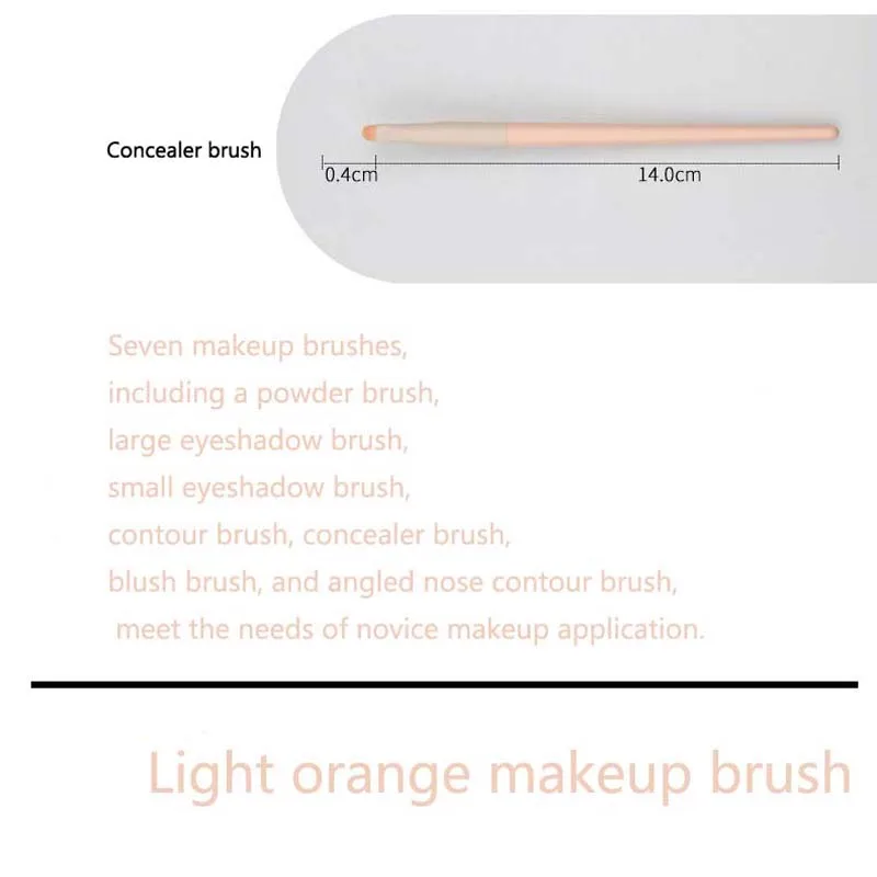 Set di pennelli per trucco per principianti da 7 pezzi