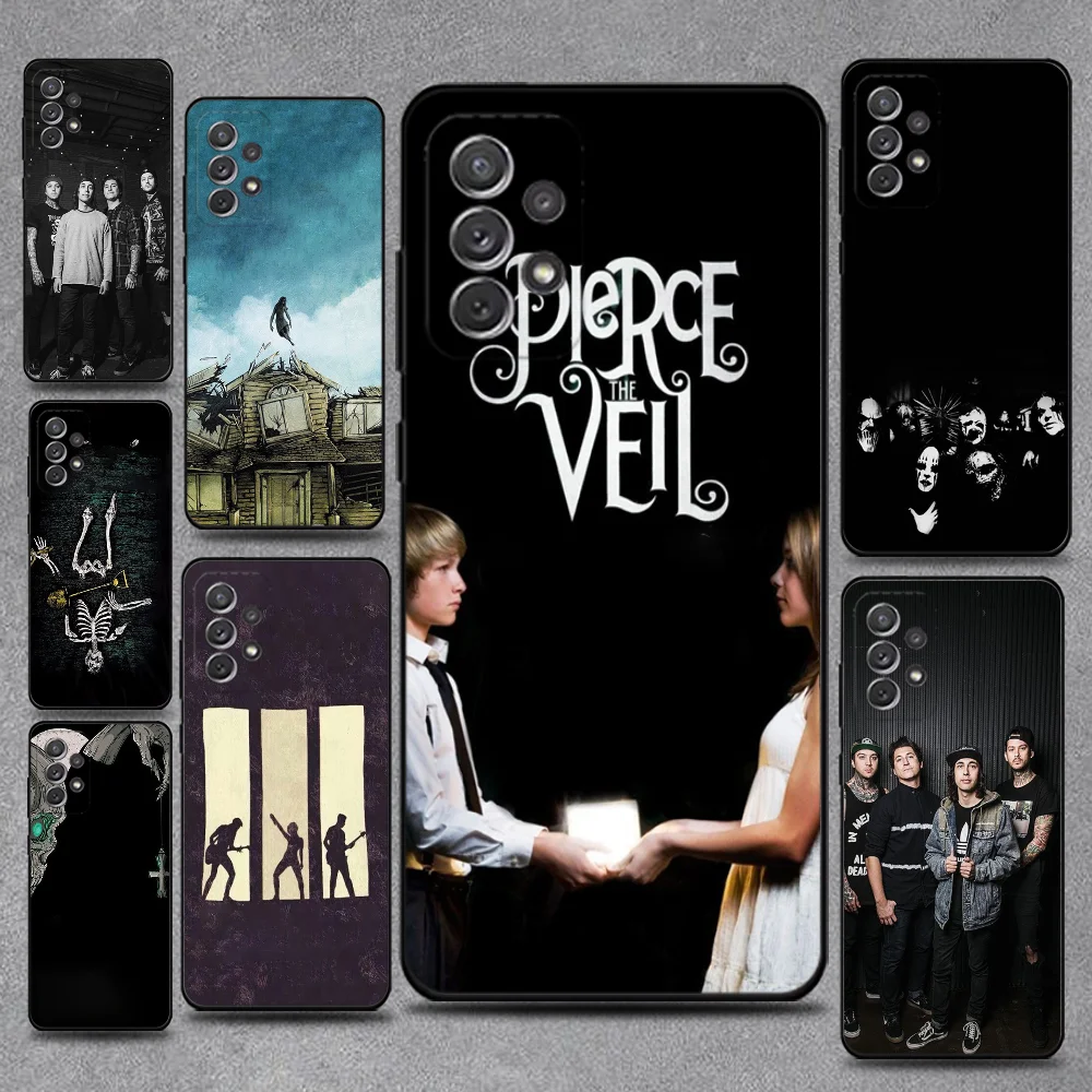

Band P-Pierces The V-Veil Phone Case For Samsung S25,S24,S21,S22,S23,S30,Ultra,S20,Plus,Fe,Lite,Note,10,9,5G Black Cover
