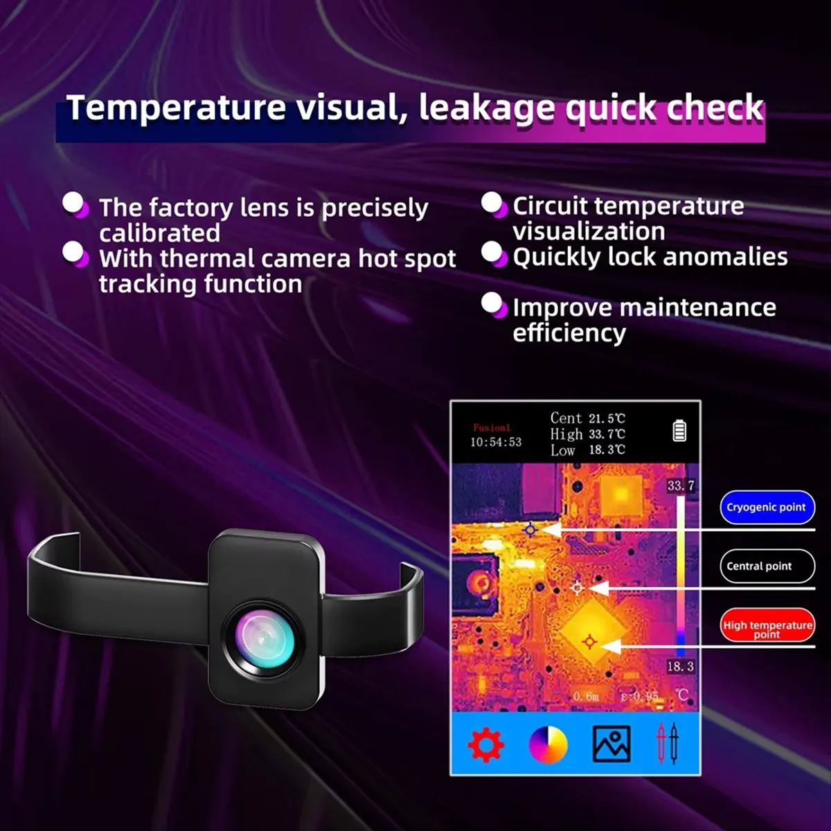 A99X For SH7 Thermal Imaging Multimeter Dedicated Accessory Macro Lens,Not Universal and Does Not Support Other Models