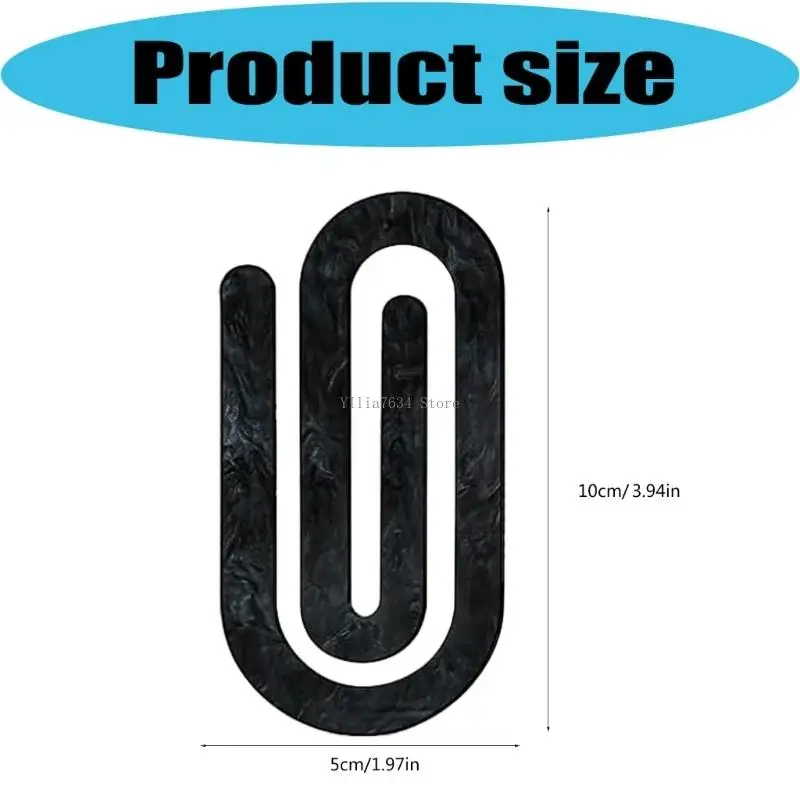  Creative Book Clip Light Weight Label Planner Bookmarks Book Clamp Paperclip