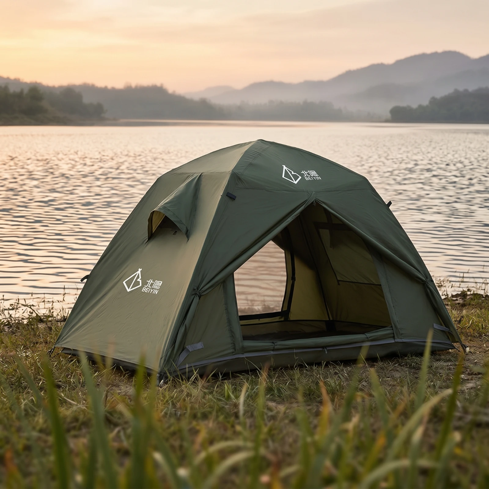 Single-Person Tent Compact 1-Person Tent Water-Resistant Breathable for Solo Campers, Camping, Motorcycle Trips