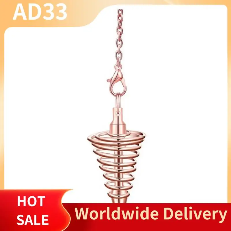 【A28I Copper Dowsing Rods Kit 3Pcs/Set Metal Detector Divining Rods+ Pendulum For Water Divining Witching Energy Healing