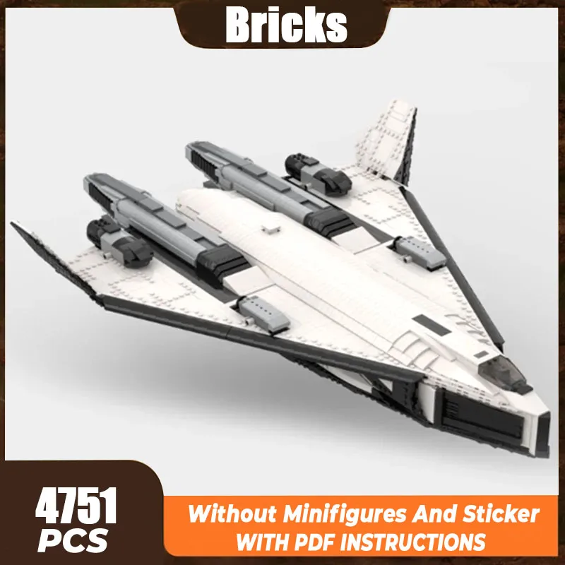 Moc อาคารอิฐ Star ภาพยนตร์รุ่น SSTO TAV 37B Class Shuttle เทคโนโลยี Modular Blocks ของขวัญของเล่นคริสต์มาส DIY ชุดประกอบ