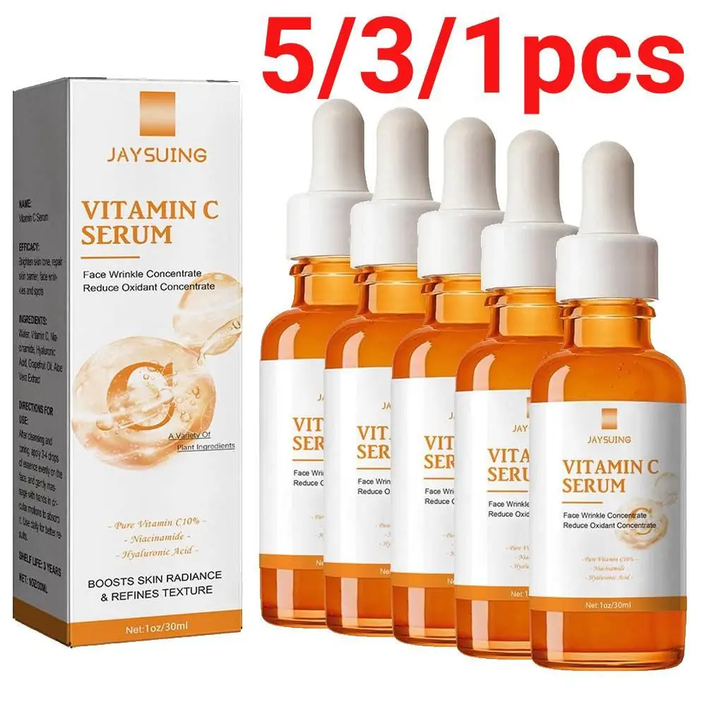 

Vitamin C Wrinkle Remover Face Serum Lifting Firming Fade Fine Lines Anti-aging Essence Whitening Brighten Nourish Skin Care