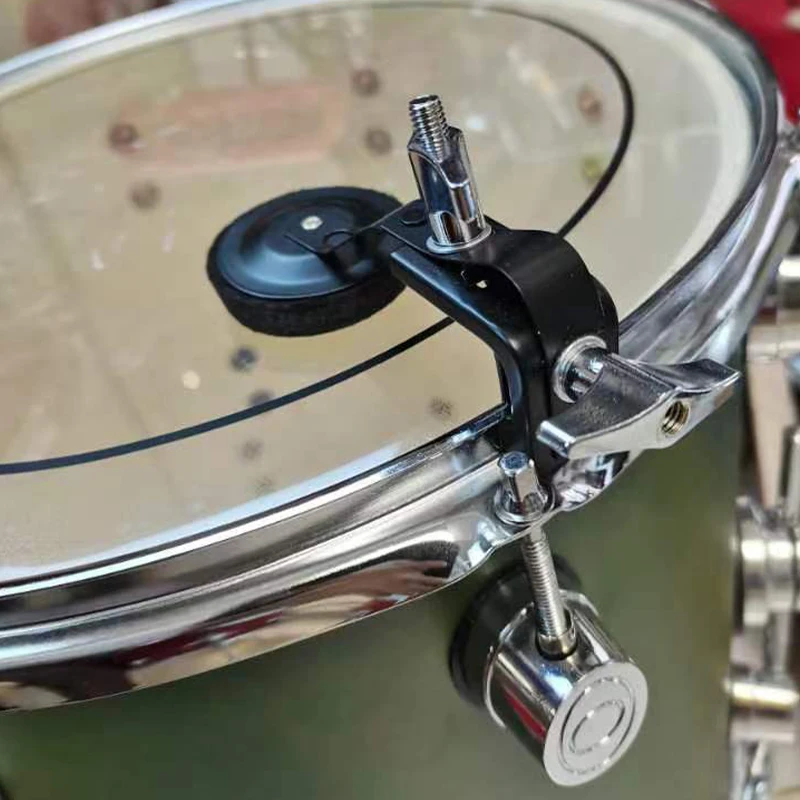 

Drum Muffler Snare Drum Mute Clamp on Tone Controller Metal Portable Kit Parts Tone Control Drum Musical Accessory