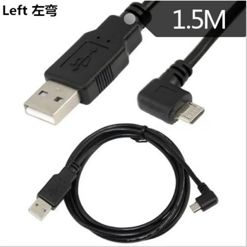 Прямоугольный кабель для зарядного устройства Micro USB с изгибом 90 градусов для Samsung Huawei Xiaomi HTC Android Шнур для быстрой зарядки передачи данных