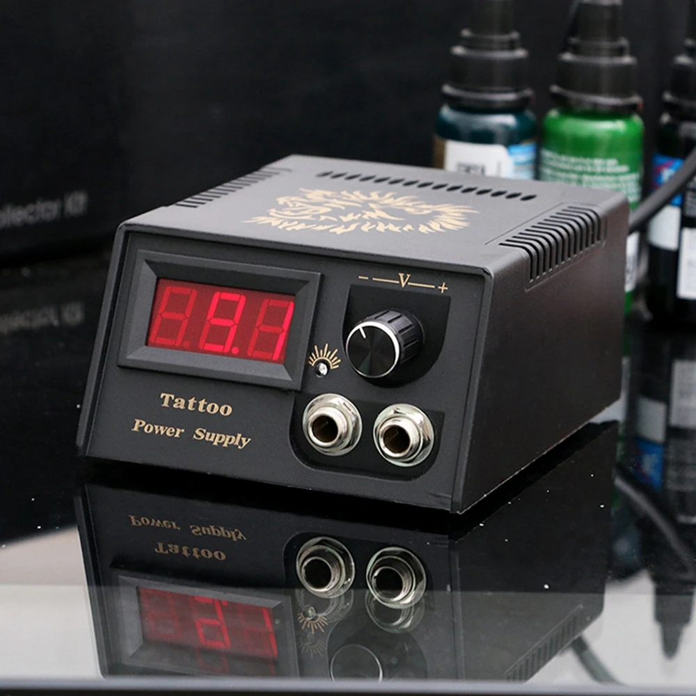 Tattoo Power Rotary Tattoo Machine Power Supply Professional Digital Power Supply Square LCD Display Tattoo Gun Accessories