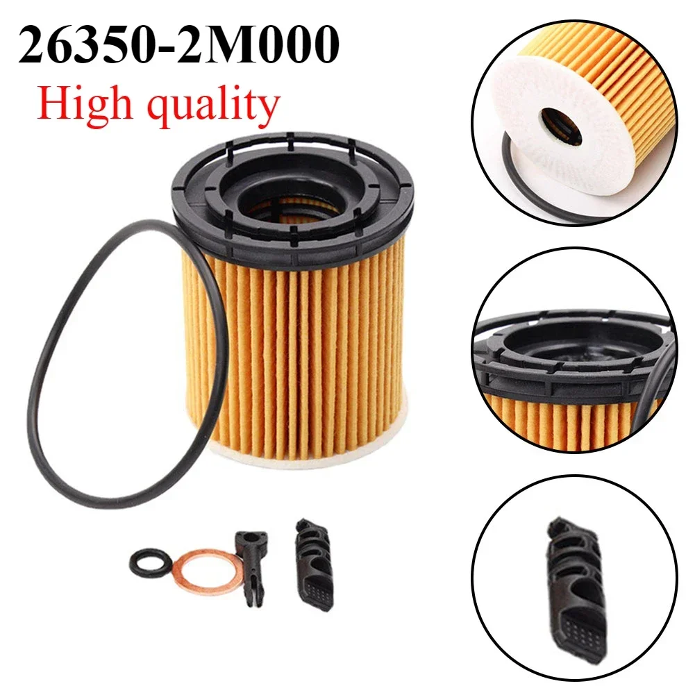 Oil Filter Oil Filter Kit Garden Indoor Replacements Rubber 1.6L Engine 26330-2M000 263502M000 Accessories For Rio