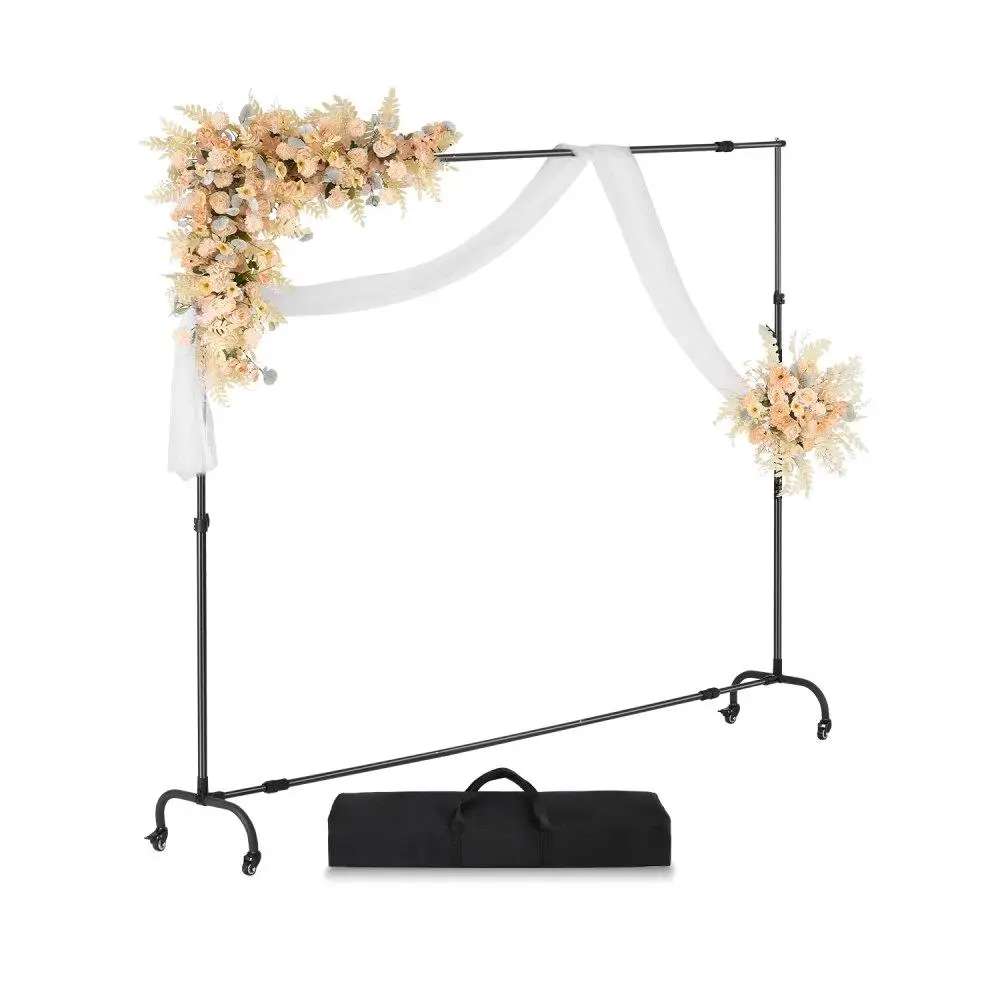 

Adjustable Backdrop Stand 8.5ft x10ft Portable with 2 Tripods Heavy Duty for wedding Photo Studio Party