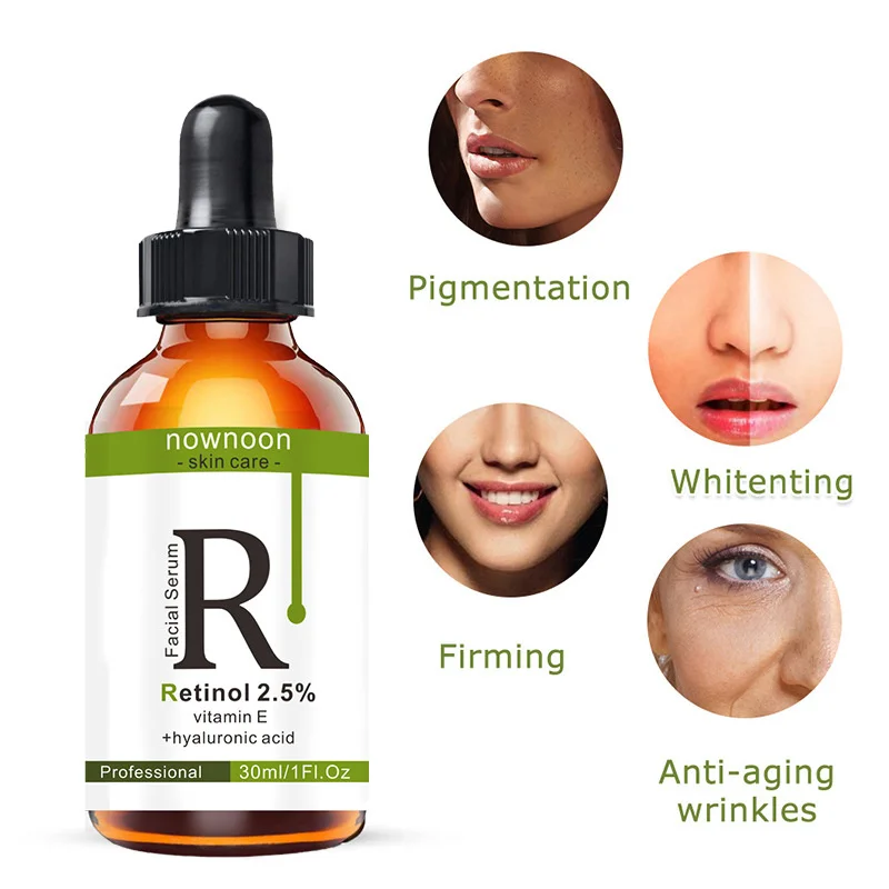 Retinol Anti-Aging Face Serum, Lifting Firming, Colágeno, Remover Rugas, Aliviar Linhas Finas, Reparar, Apertar os Cuidados com a Pele, 30ml