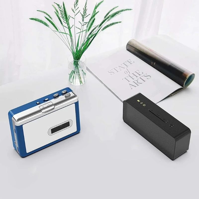 LX0B Portable Cassette Tape Player Bluetooth-compatible for Entertainment Learning