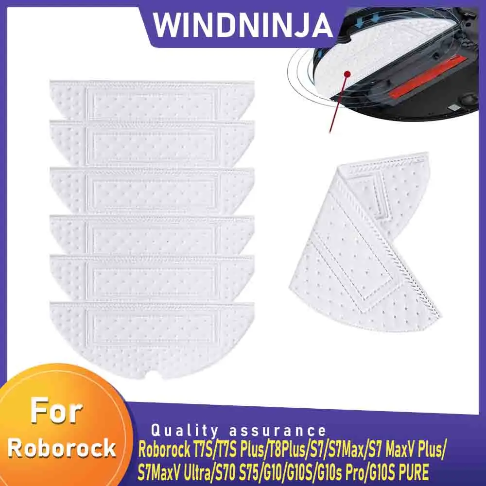Panos de esfregão descartáveis para xiaomi roborock g10 g10s pro s8 s7 s70 s75 s7max t7s t8 plus robô aspirador acessórios kit