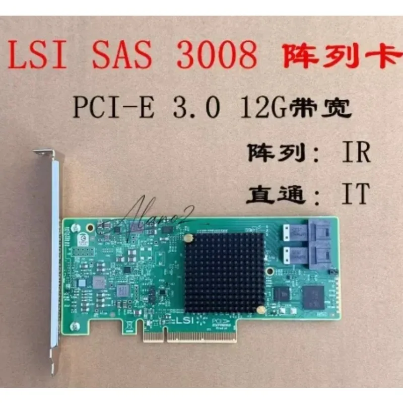 LSI 9300-8i 9311 IT Mode HBA Card SAS3008 12Gb/s SATA SAS Expander PCIe 3.0 SFF-8643 for ZFS FreeNAS unRAID