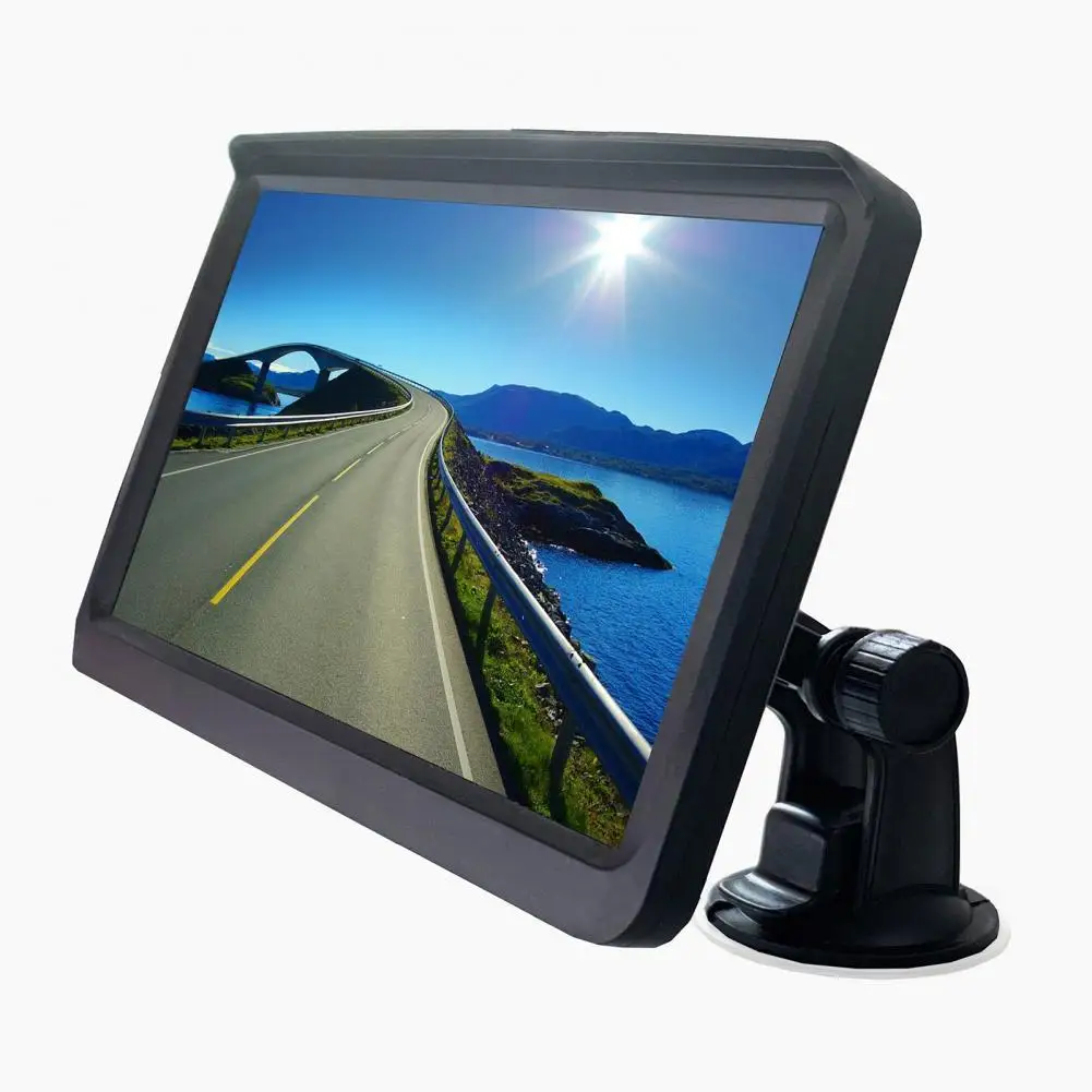 7 Inch HD Desktop Car Vehicle Display Screen 2-Channel Video Input Visual Reversing Image Priority Video Playback HD Monitor