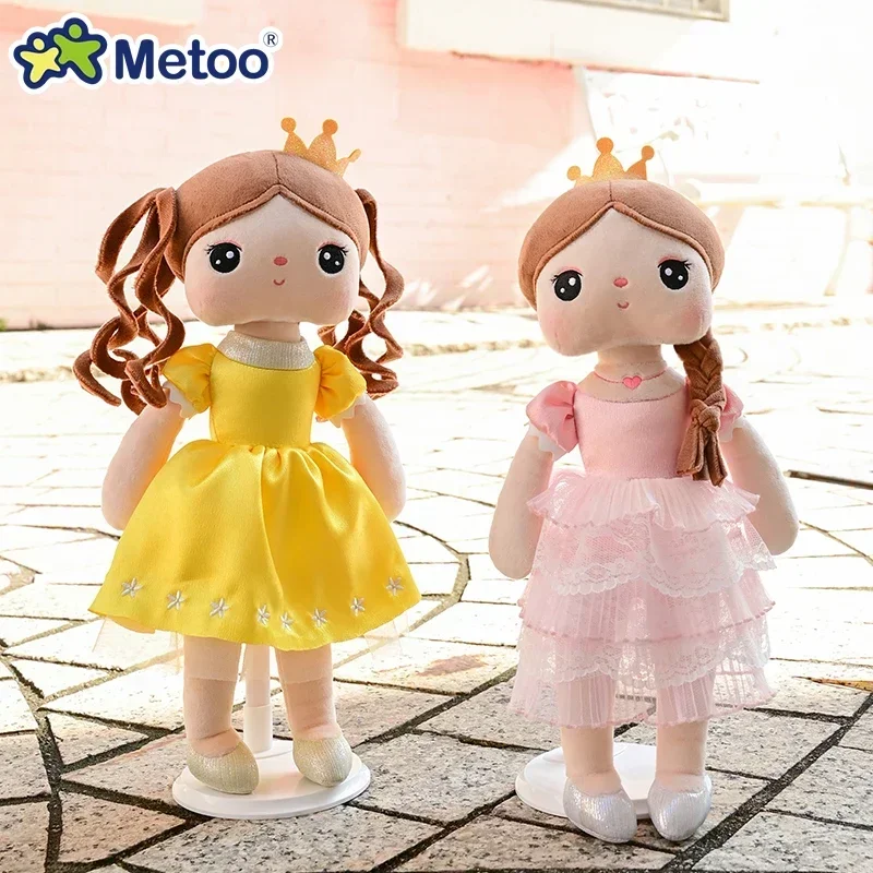 Original Metoo Angela Dolls Pink Sweet Fairy Tale Princess Cute Toys Beautiful Skirt Dolls Metoo Birthday Holiday Gifts For Kids