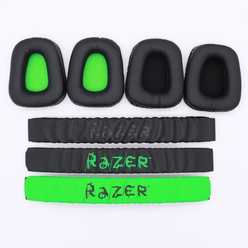 Imagen 1 del producto 1 par de almohadillas de espuma de repuesto para auriculares Razer Electra/Electra V2 7,1/Electra V2 USB