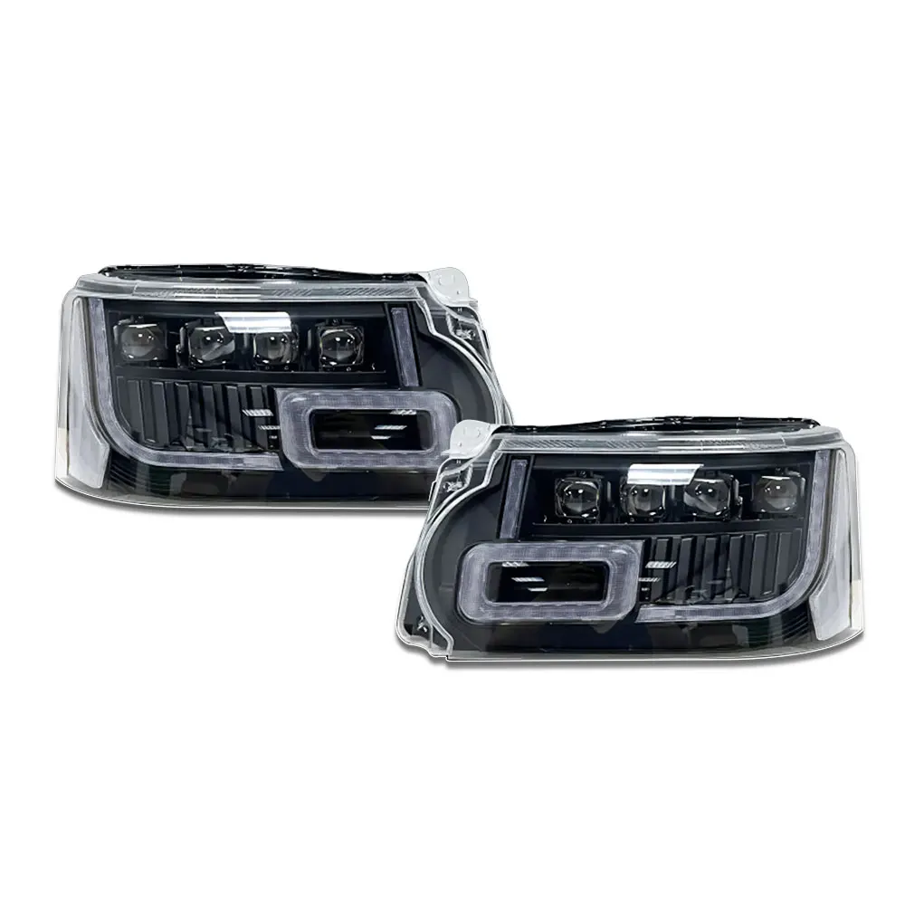 New LED Headlight Left Right Side For Land Rover Range Rover Sport 2010-2012 L320 Upgrade To L494 2018-2021 Front Lamp