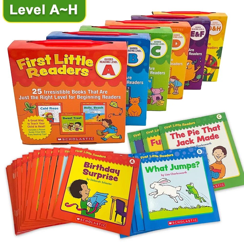 

132 Books/Set First Little Readers Booklets by Level A-H Kindergarten Preschool Education Reading Picture Books Montessori