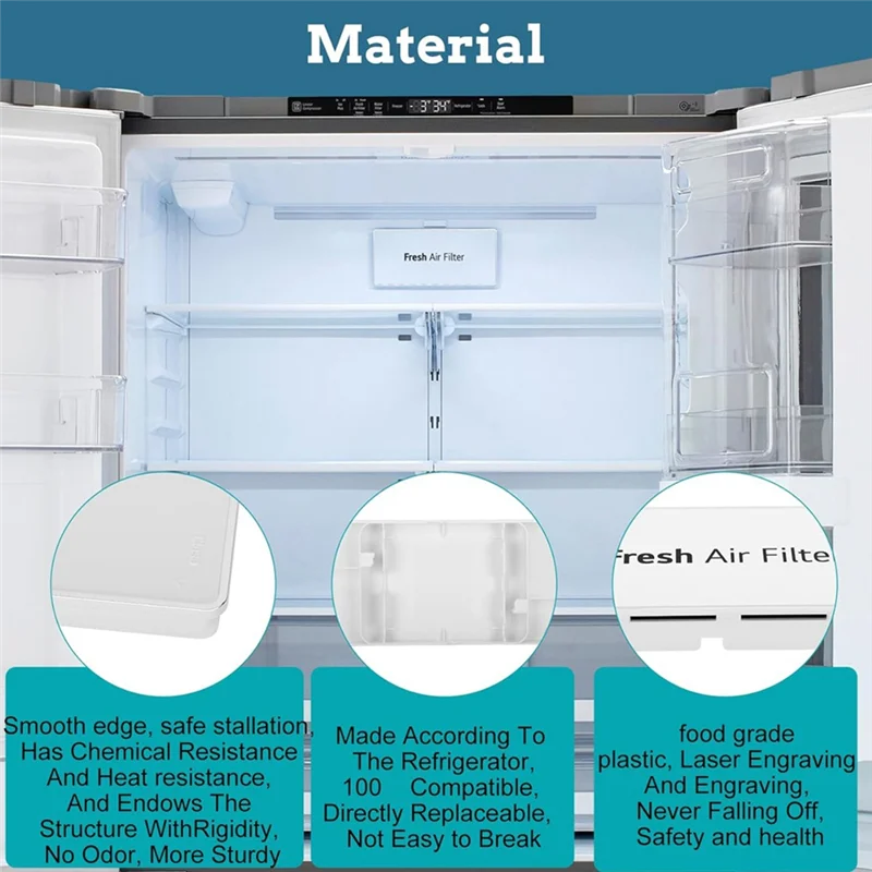 UNCL MCR 66849208   Decorazione del coperchio del filtro dell'aria per il gruppo del filtro dell'aria fresca del frigorifero, sostituzione MCR 66849219 , 4957379 ,AP 6892370