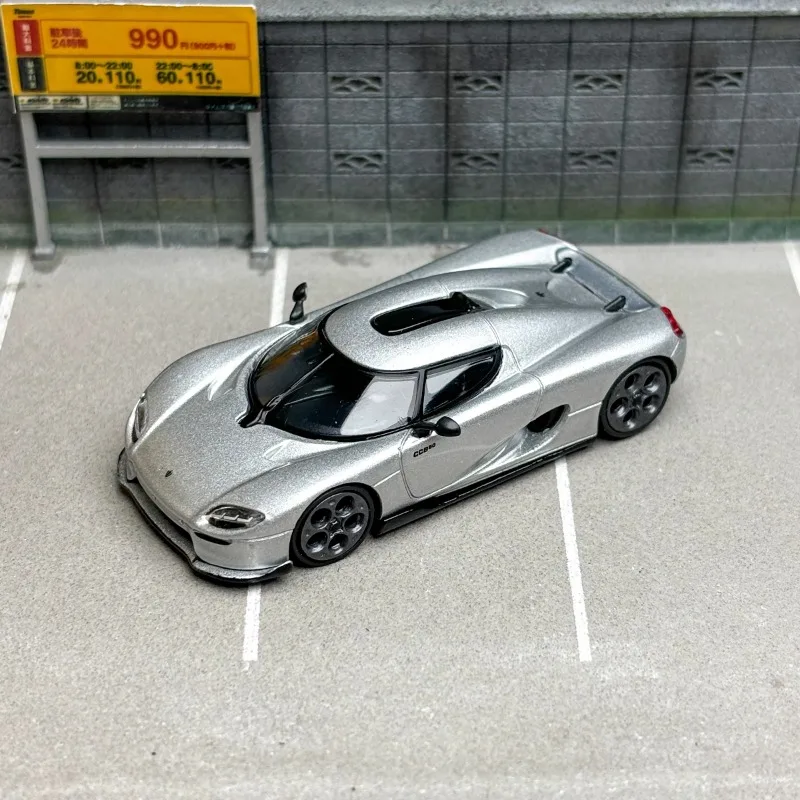 Tarmac Works 1/64 Koenigsegg CC850 Supercar Silver Alloy Toy Motor Vehicle Diecast Metal Model Gifts