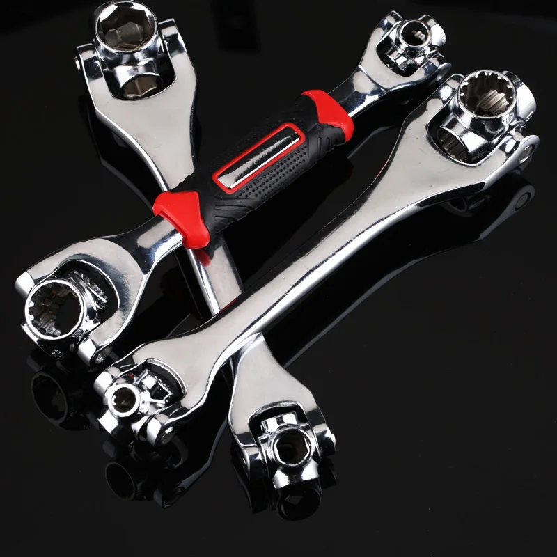 Tiger Wrench Tools Universal Wrench 52 In 1 Multifunctional Socket Wrench Set 8 In 1  360 Degree Rotation