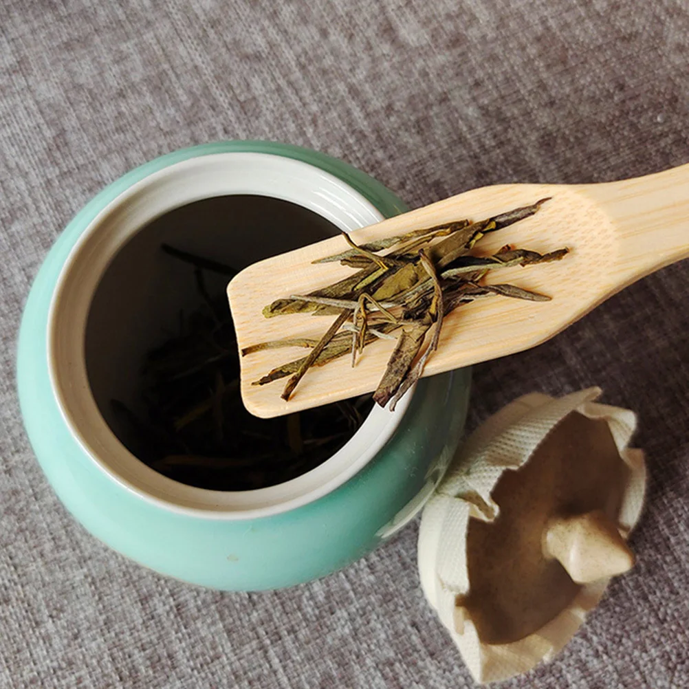 Juego de cucharas de té de bambú, cuchara multiusos para té, leche en polvo, sal, accesorios de cocina, cuchara para mermelada, 12 Uds.